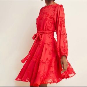 Beautiful Red Anthropologie Dress